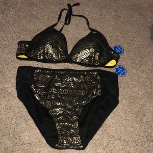 Black and Gold Bikini